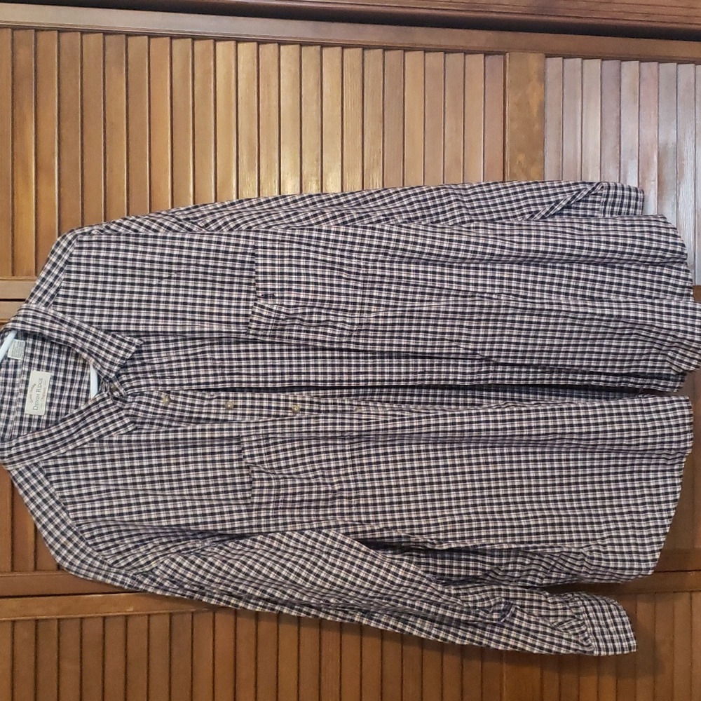 Mens denim ridge long sleeve shirt